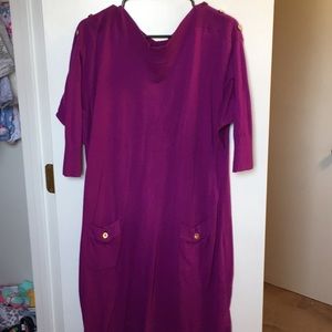 Lane Bryant Purple Sweater Dress
